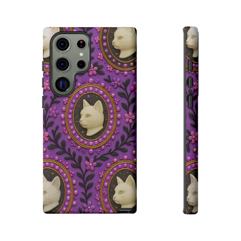 Baroque Cat Cameo Phone Case